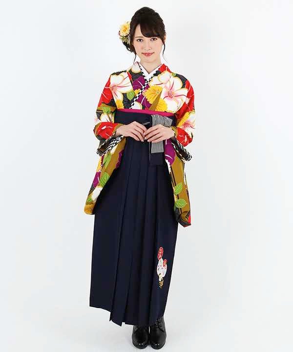 [レンタル] 【対応身長 165cm～173cm】卒業式 袴 レンタル フルセット 女性 袴セット-1516の宅配レンタル - 4