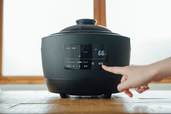 [レンタル] [3合炊き] シロカ 長谷園×シロカ かまどさん電気 全自動炊飯土鍋 SR-E111 伊賀焼 おこげ - 3