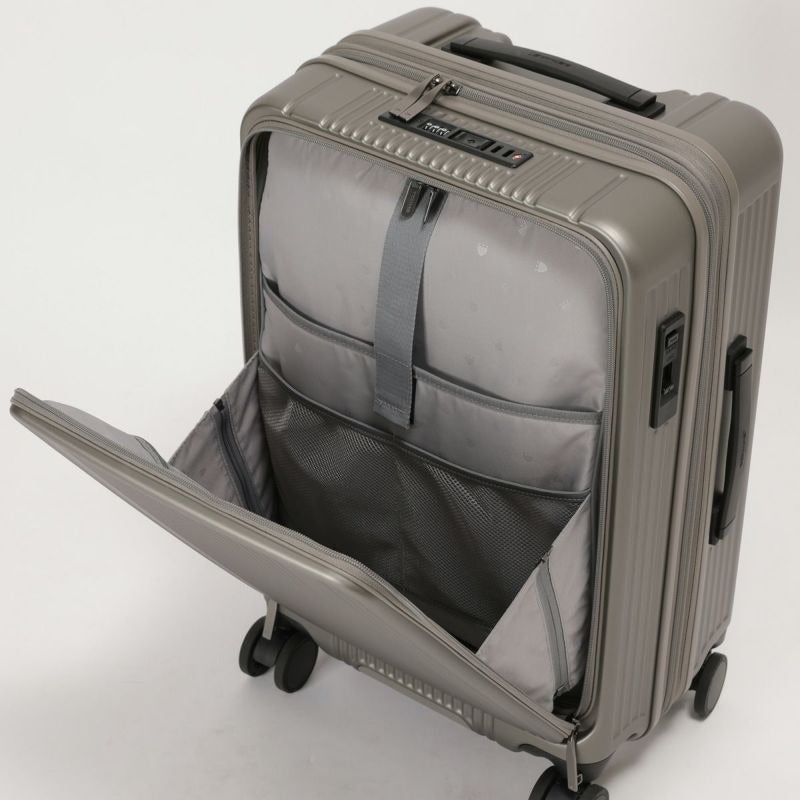 [レンタル] [3-5泊向けサイズ]BERMAS INTER CITY BS No.60556 フロントオープン 54L/拡張時62L 57cm ハードスーツケースの宅配レンタル - 11