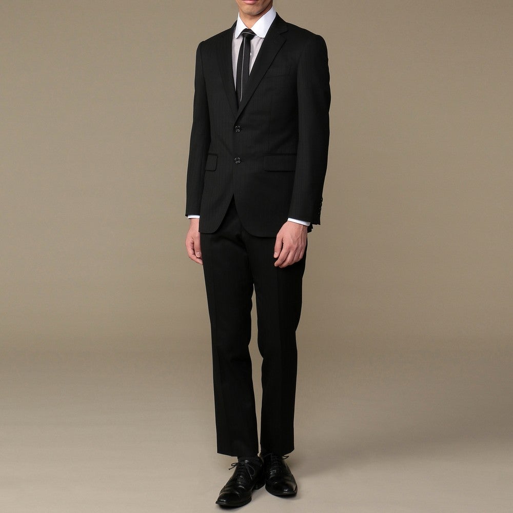 [レンタル] タケオキクチ シャドーストライプ メンズスーツ2点セット(ジャケット+パンツ) ブラックの宅配レンタル - 6