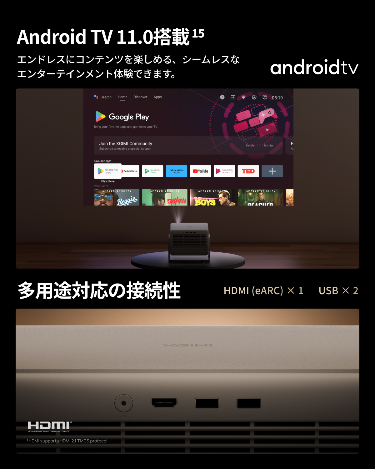 [レンタル] XGIMI HORIZON S Max ホームプロジェクター - 5