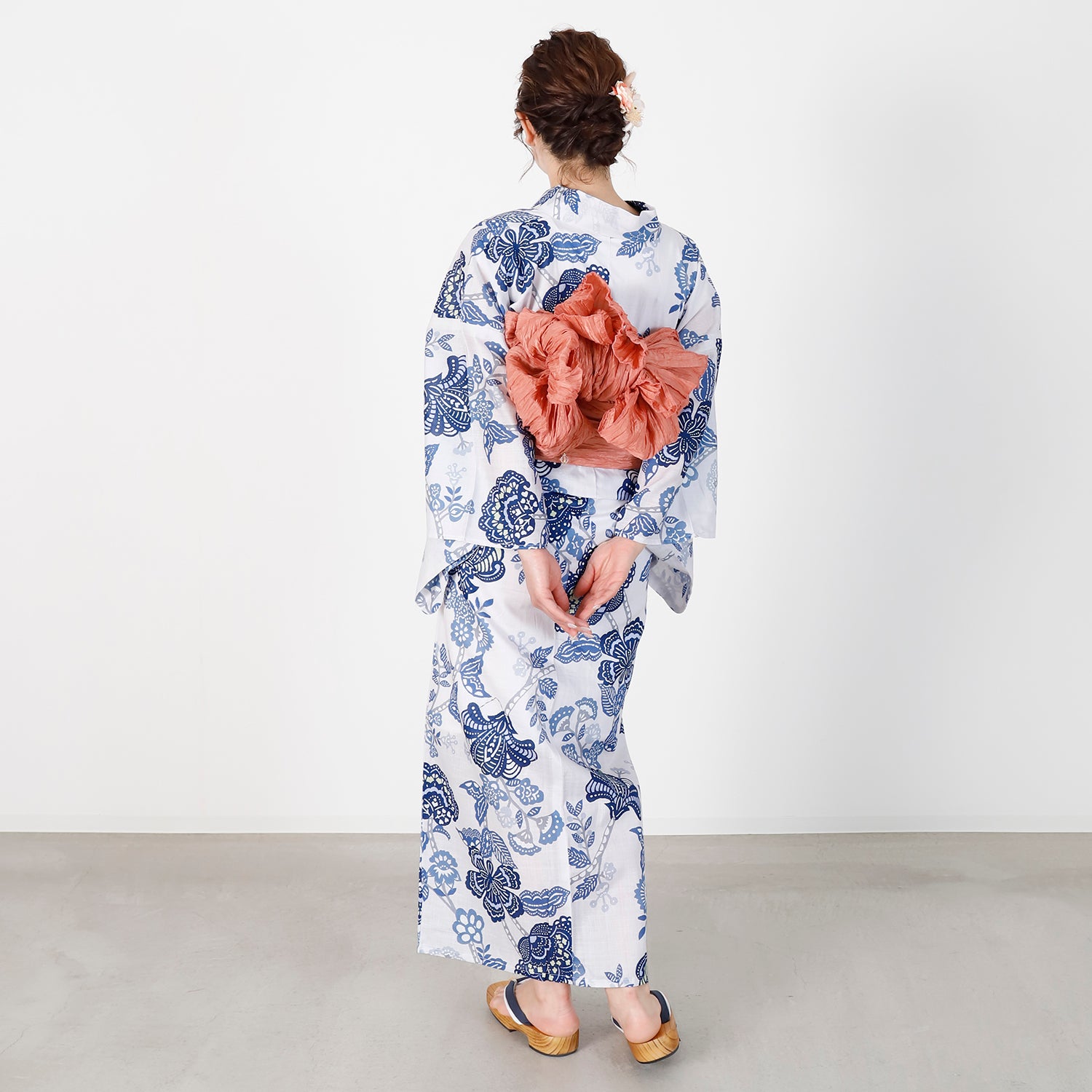 [レンタル] [2025新作]SION レディース浴衣 花柄 フリーサイズの宅配レンタル - 5
