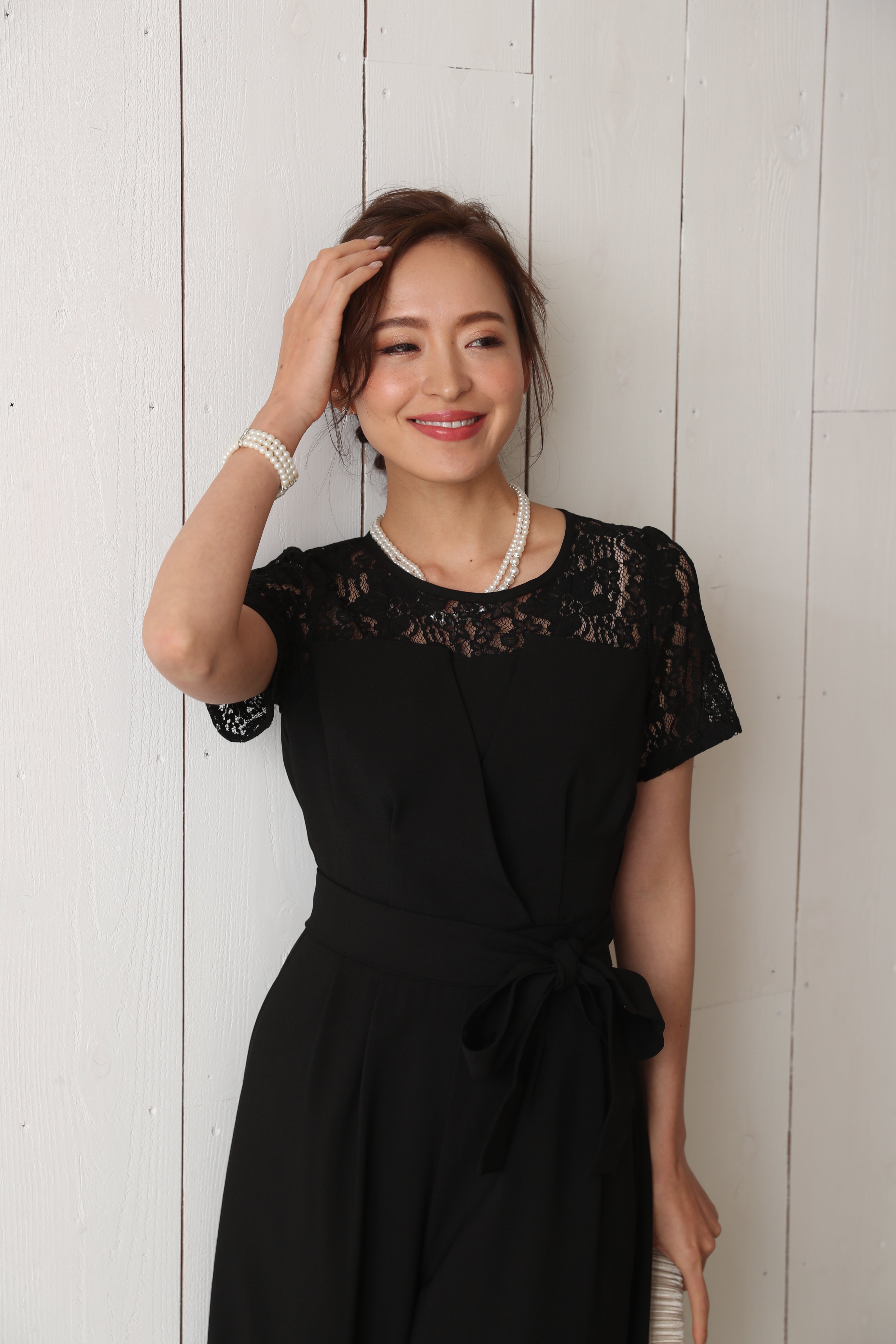 [レンタル] BELINDA DE CAPRIS 袖付きタックテーパード オールインワン パンツドレス ブラックの宅配レンタル - 25