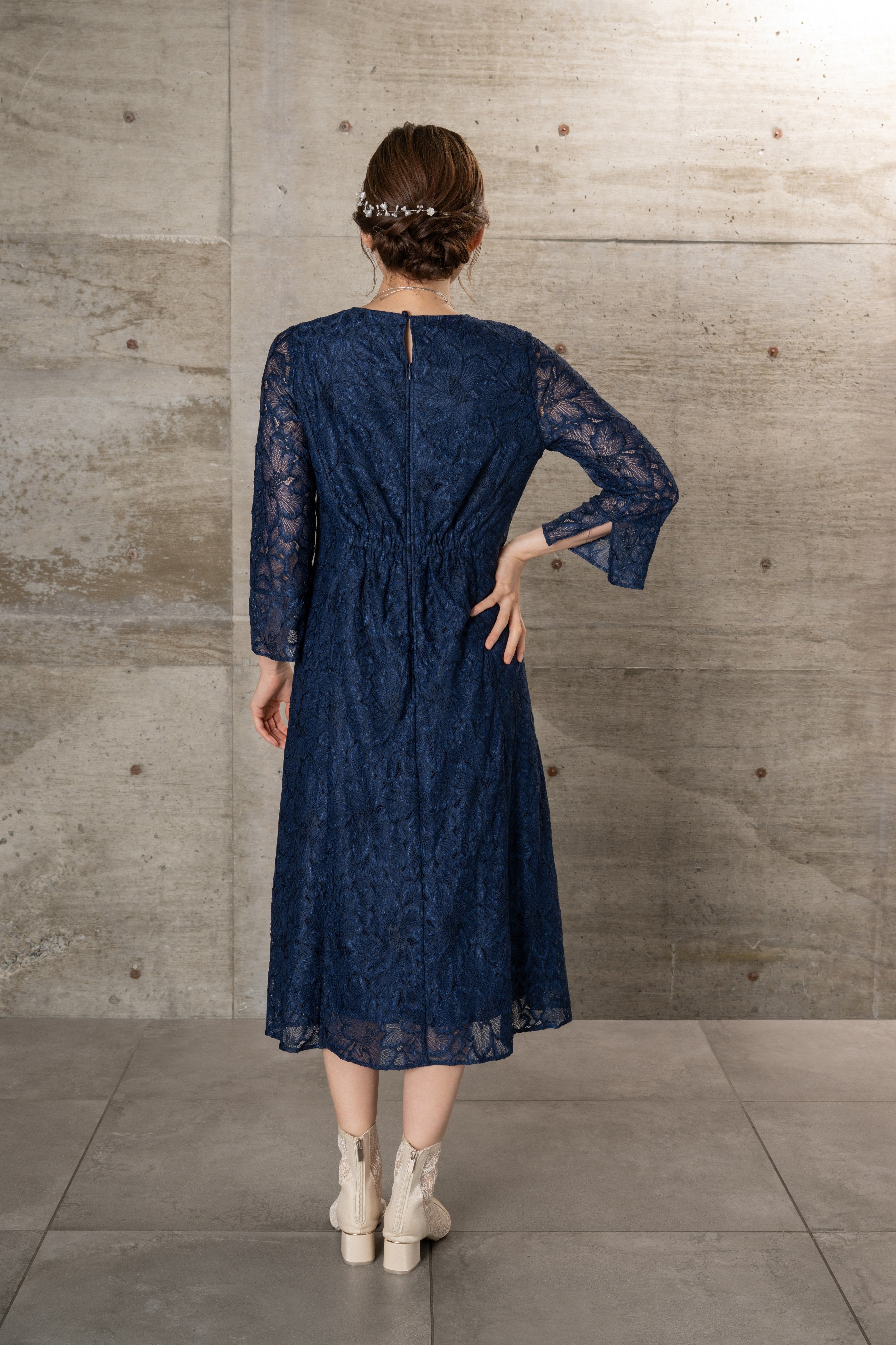 [レンタル] BELINDA DE CAPRIS レースベルスリーブワンピース ワンピースドレスの宅配レンタル - 6