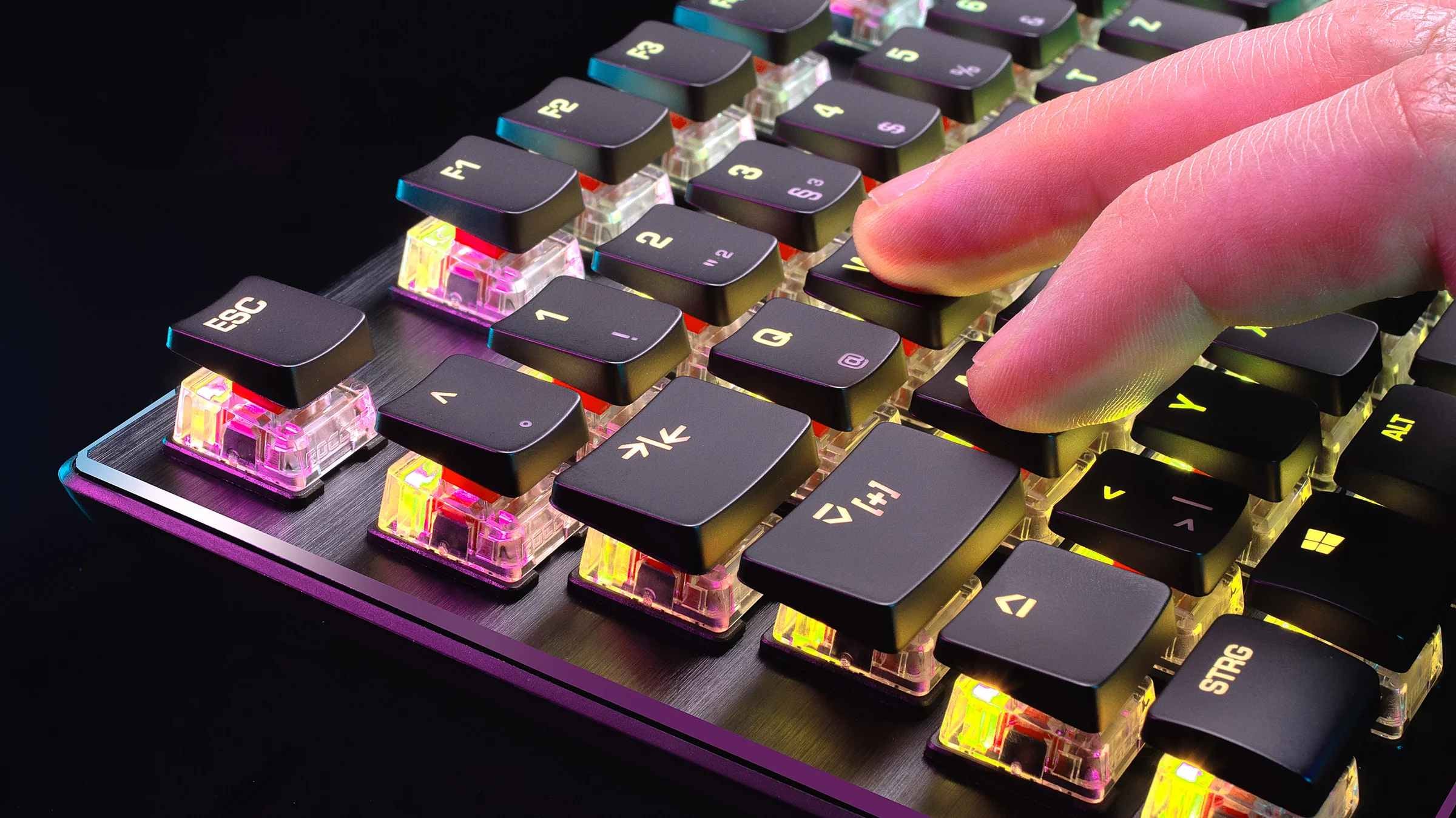 [レンタル] ROCCAT Vulcan TKL ゲーミングキーボード 英語配列 ブラック - 4