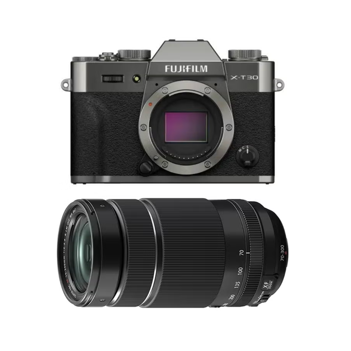 [レンタル] [発表会・野鳥・ペンサ]富士フイルム X-T30 III & FUJINON XF70-300mm F4-5.6 R LM OIS WR 望遠ズームレンズ チャコールシルバー
