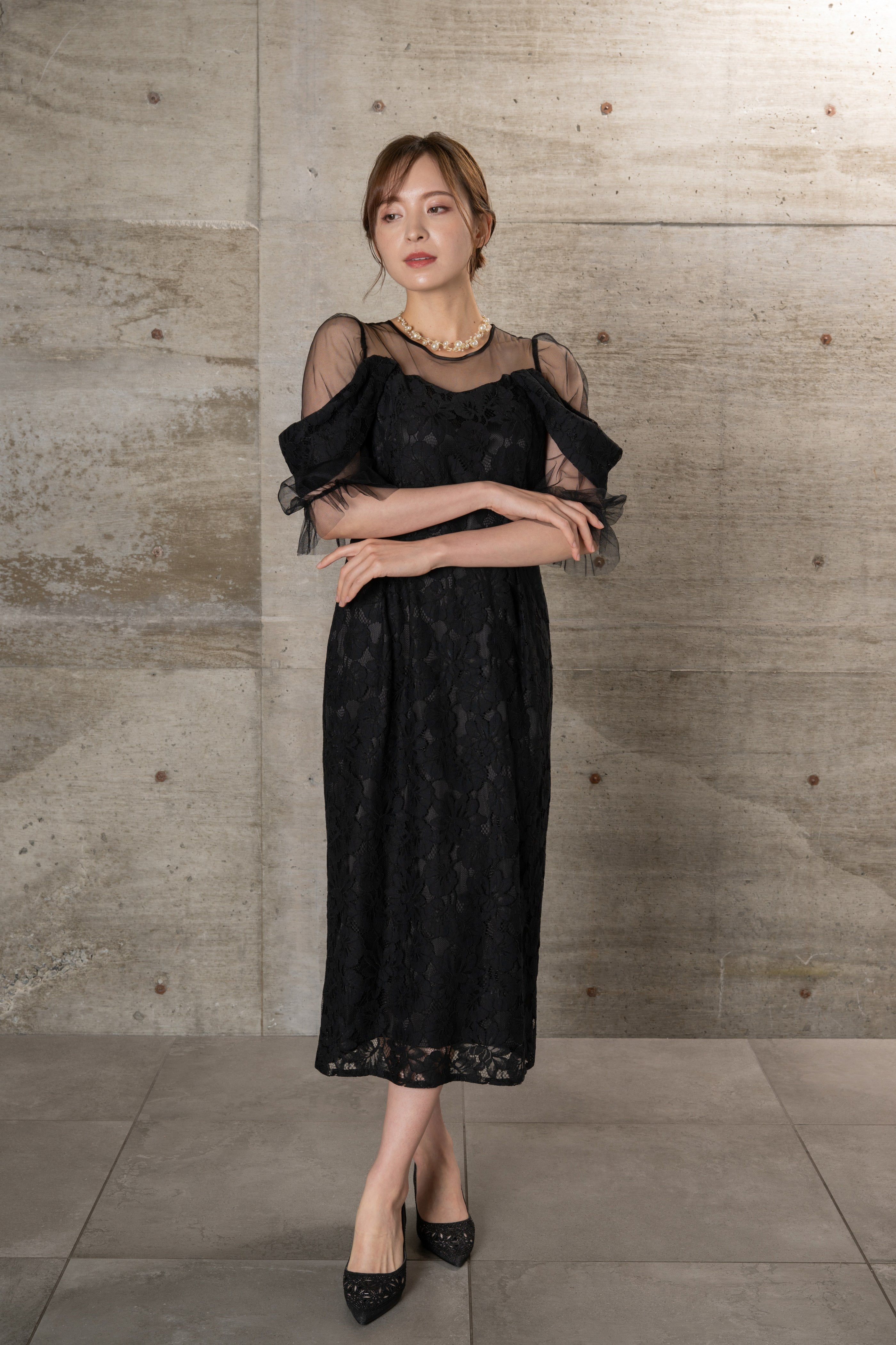 [レンタル] BELINDA DE CAPRIS レースオフショルチュールワンピース ワンピースドレスの宅配レンタル - 13