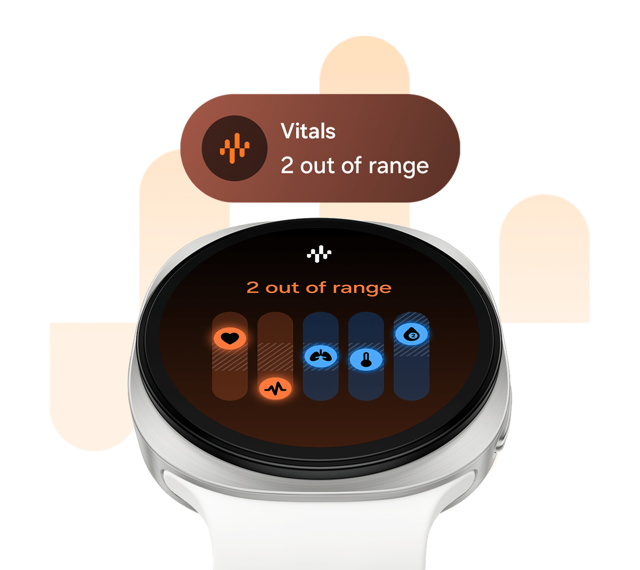 サムスン(Samsung) Galaxy Watch9 (Bluetooth, 44 mm) バイタル 範囲外通知 画面 - 31