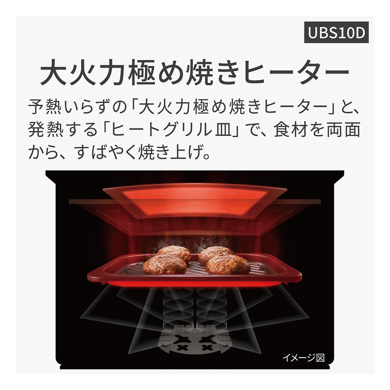 [レンタル] 【長期利用向け】[30L]パナソニック ビストロ NE-UBS10D スチームオーブンレンジ オフホワイト - 6