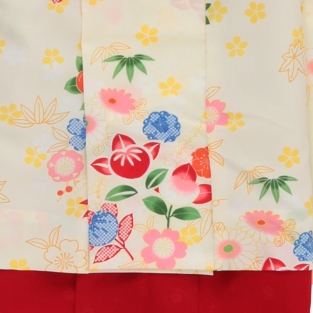 [レンタル] 七五三/節句 被布セット 3歳女の子 巫女風 花々の宅配レンタル - 2