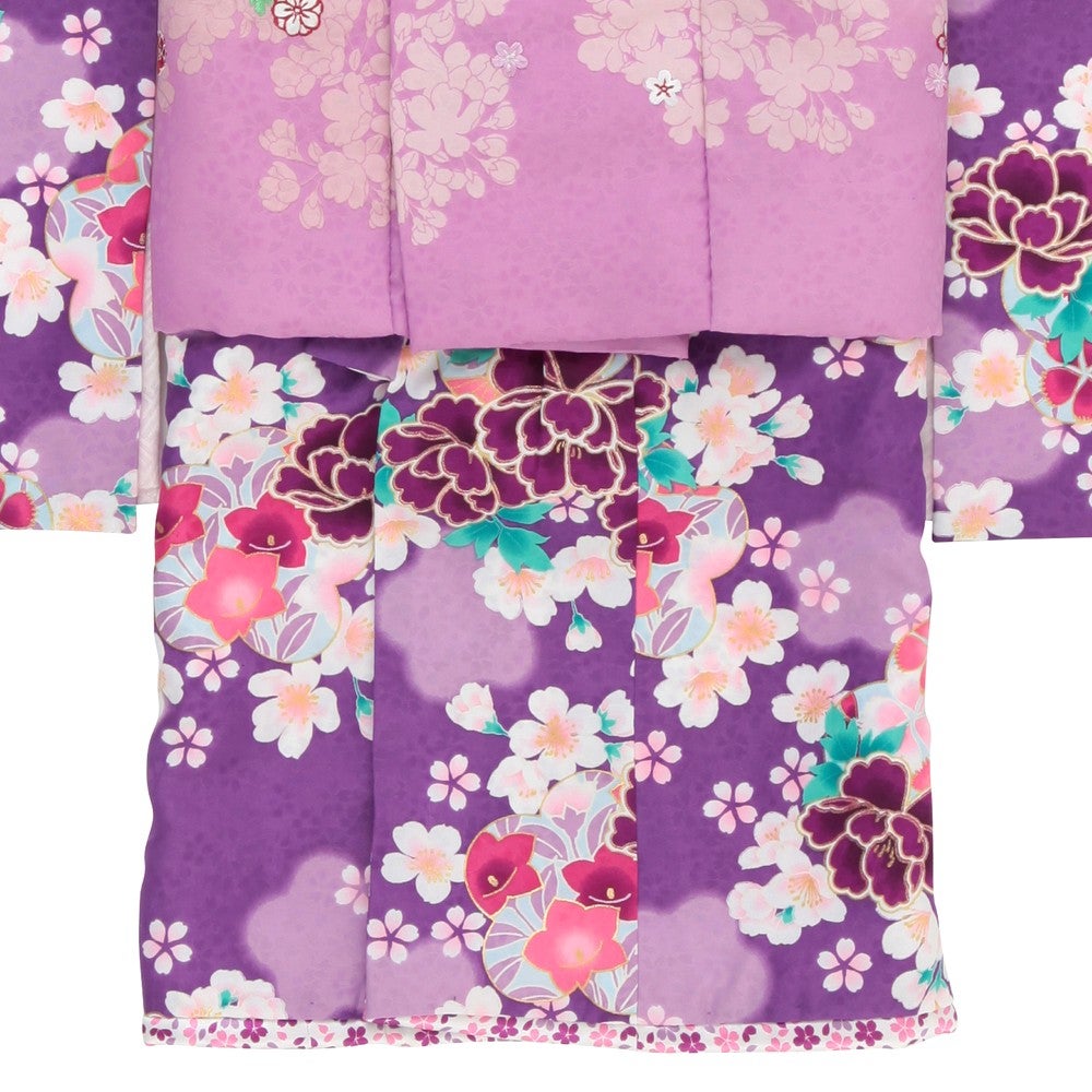 [レンタル] 七五三/節句 被布セット 3歳女の子 可憐 華やかの宅配レンタル - 9