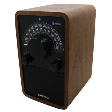 Sangean (サンジーン) WR-304 FM/AMラジオ・Bluetoothスピーカー ウォールナットブラック