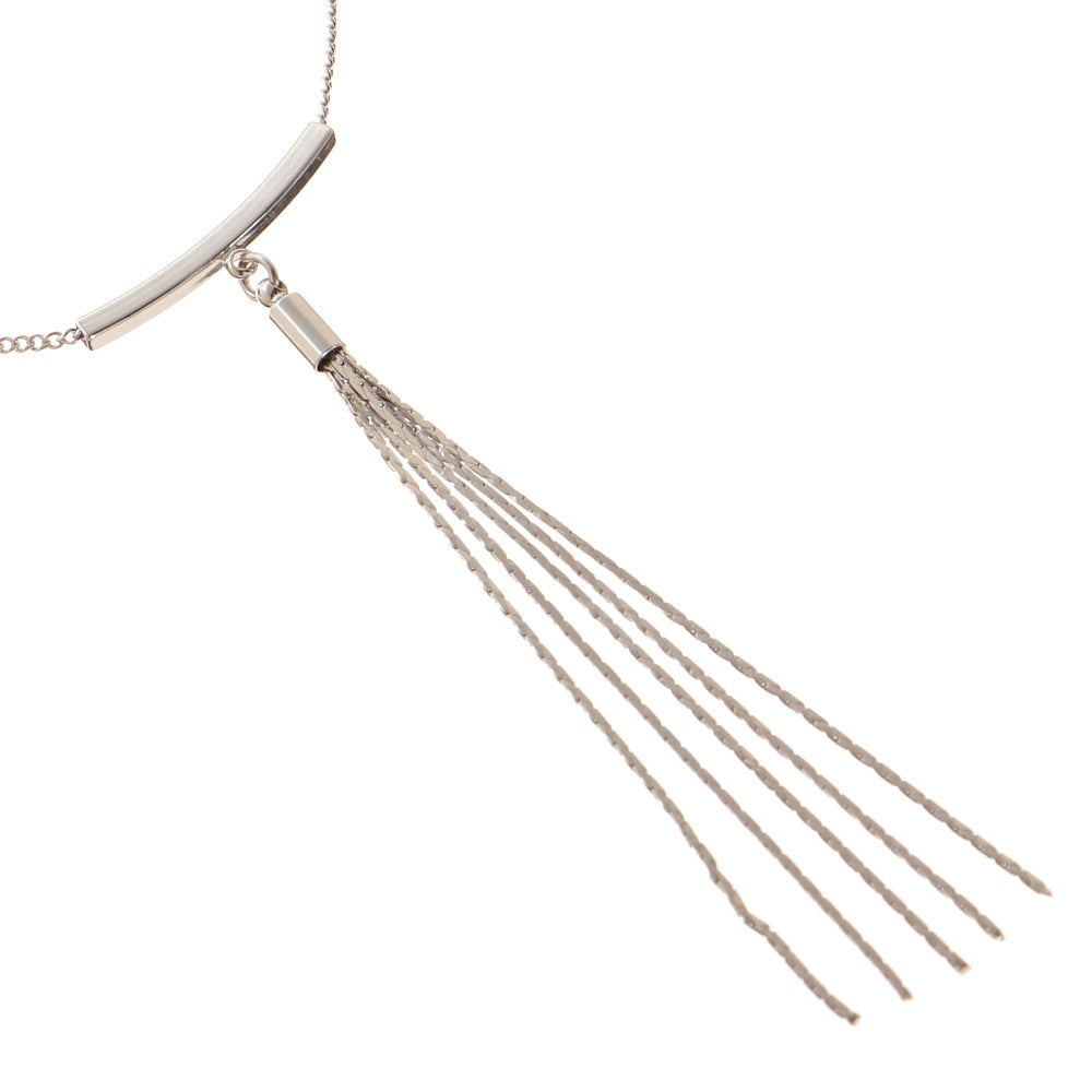[レンタル] レディース チェーンフリンジ ネックレス シルバー