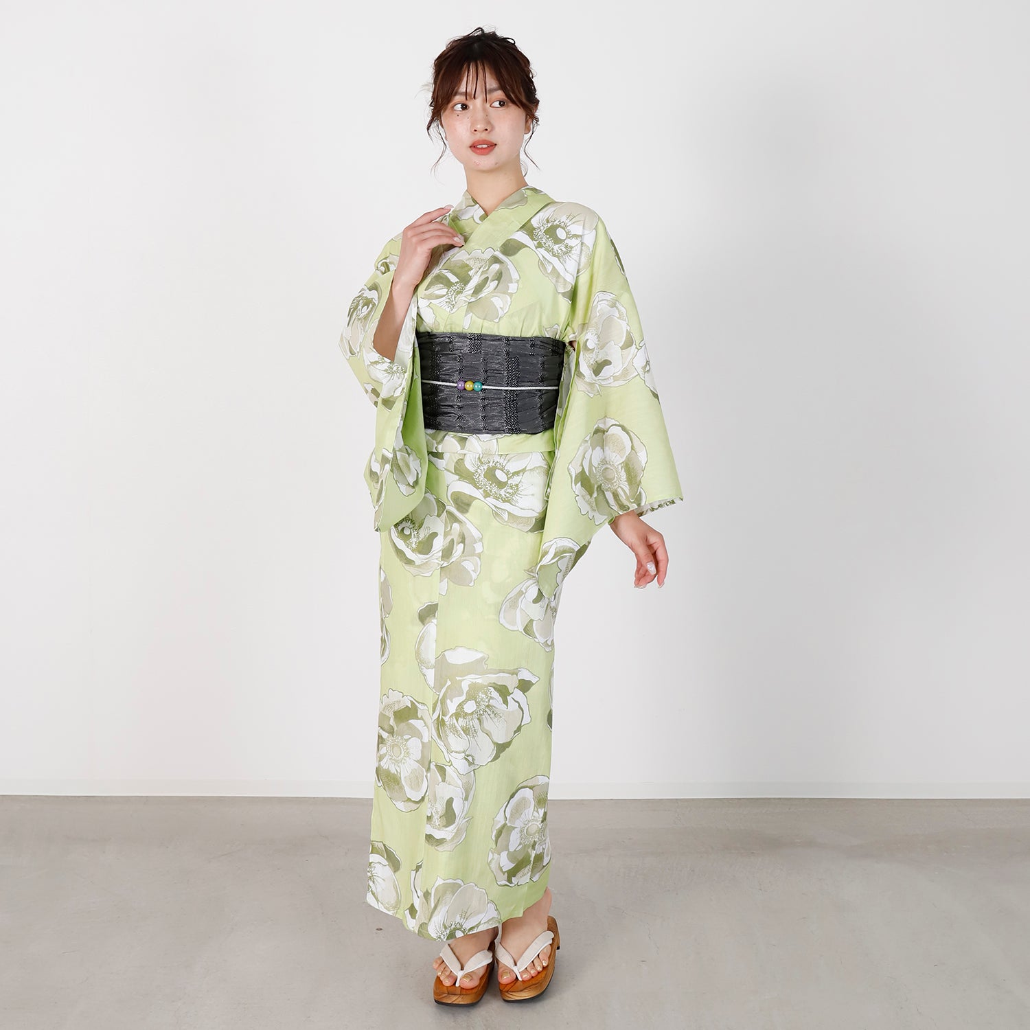 [レンタル] [2025新作]SION レディース浴衣 椿 フリーサイズの宅配レンタル - 3