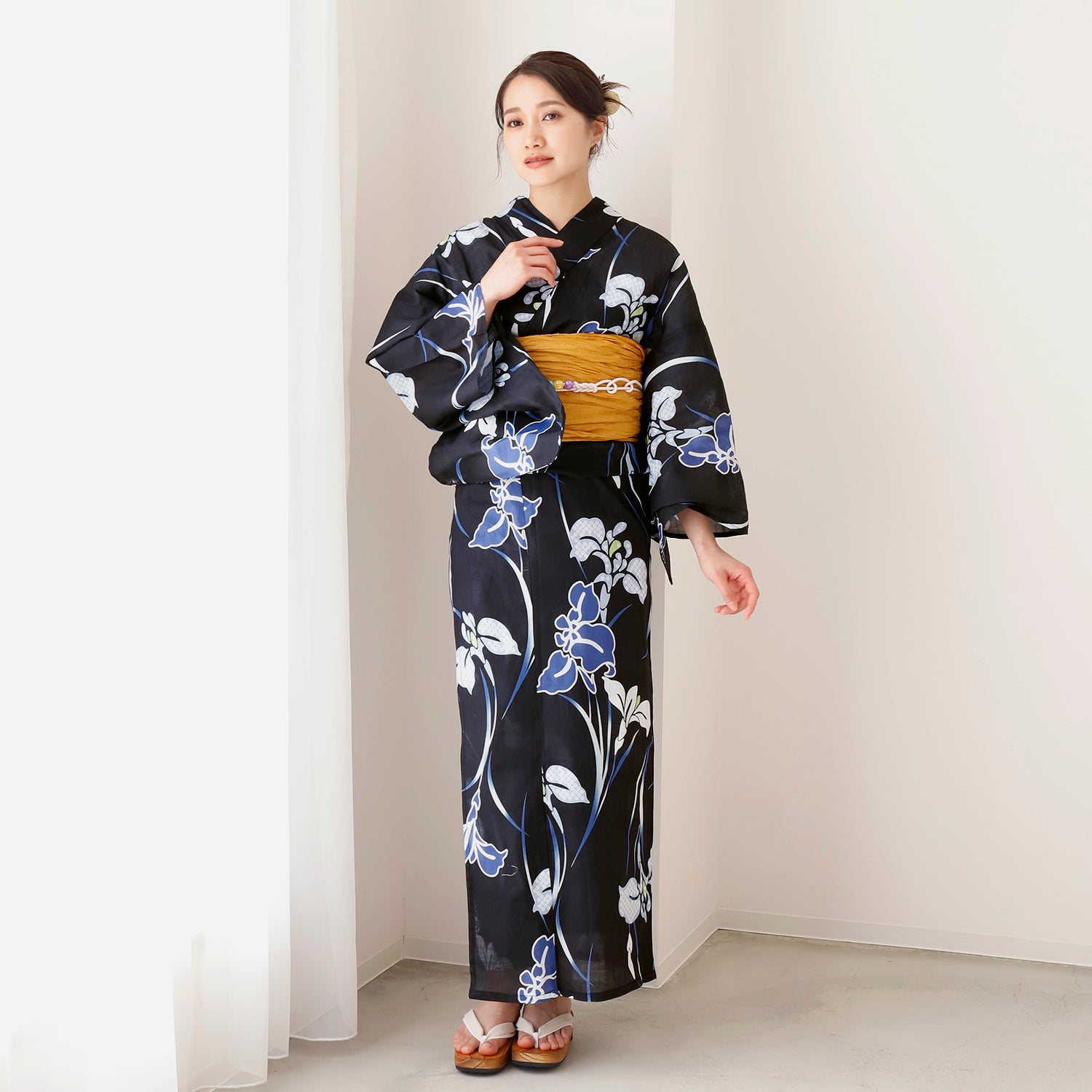 [レンタル] [2025新作]SION レディース浴衣 菖蒲 フリーサイズの宅配レンタル - 2
