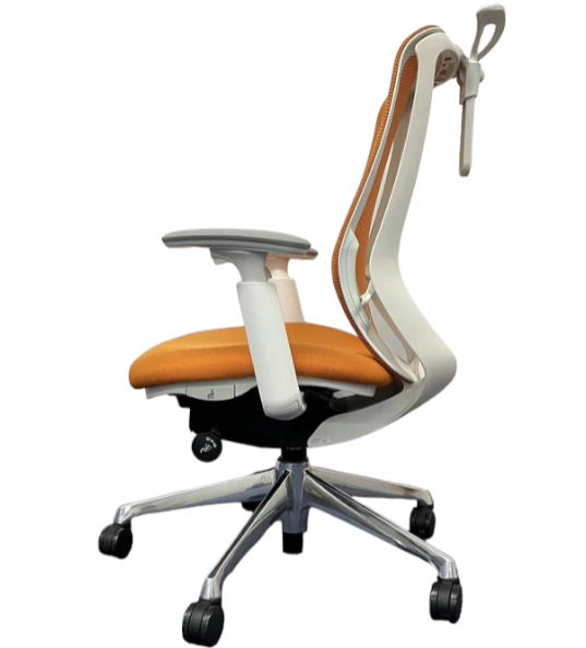 [レンタル] オカムラ Sylphy(シルフィー) ハイバック メッシュタイプ 可動肘 ナイロン双輪キャスター C686BW-FMR8 オフィスチェア ※1都3県のみ対応 - 3