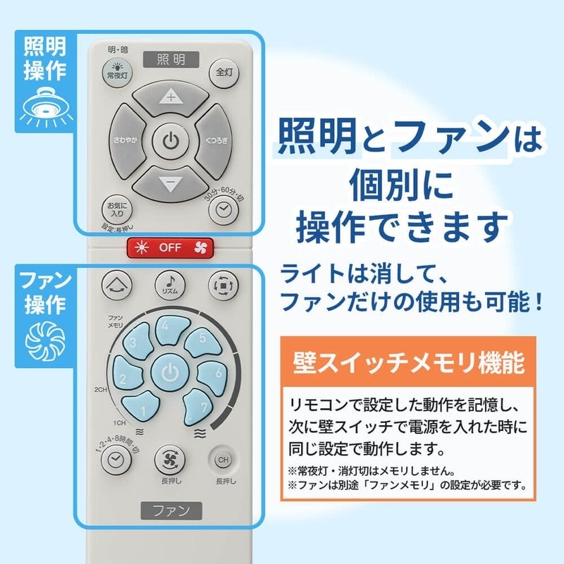 [レンタル] ドウシシャ サーキュライト EZシリーズ DCC-SW08EL シーリングファン (~8畳) - 9