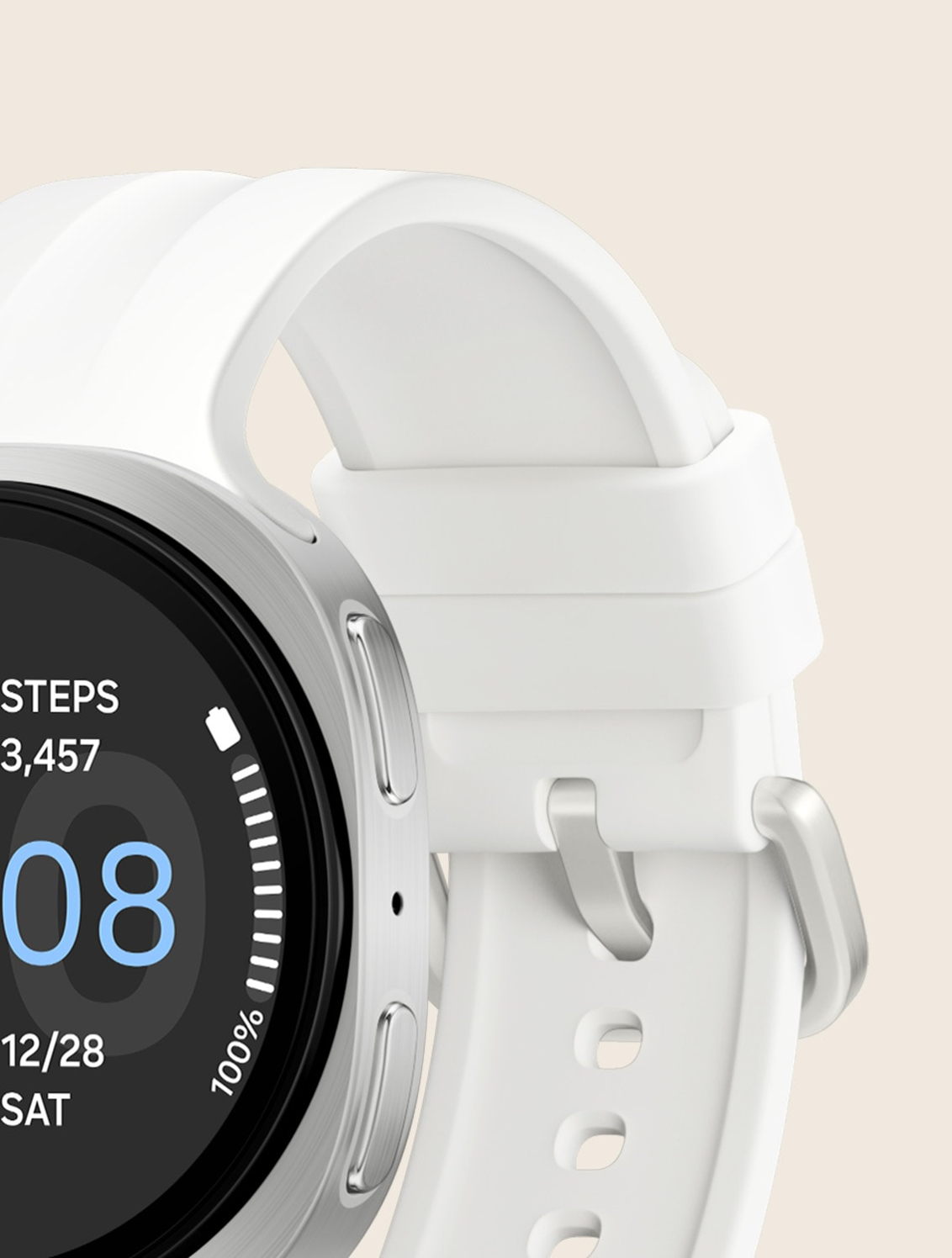 サムスン(Samsung) Galaxy Watch9 (Bluetooth, 40 mm) 本体 サイド クリーム - 8
