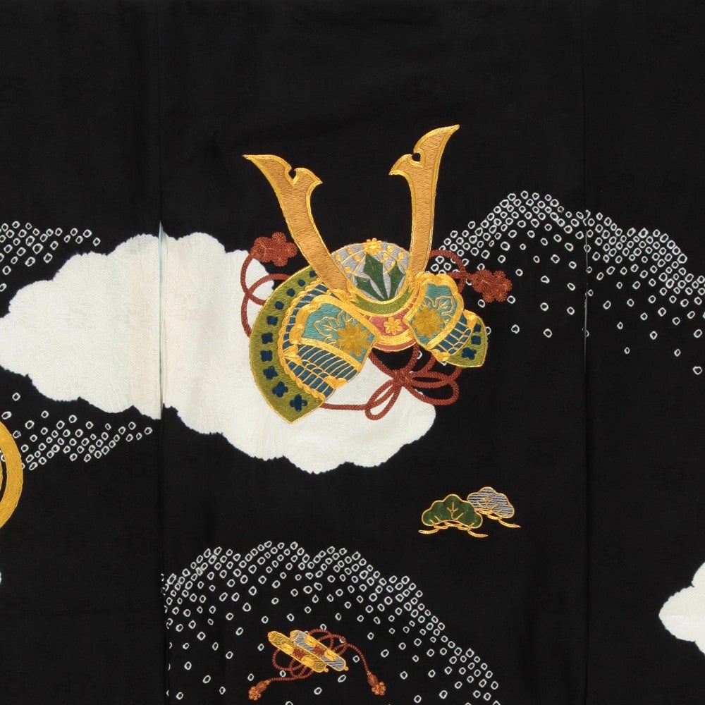 [レンタル] 男の子 お宮参り 産着レンタル6点フルセット 正絹 兜 雲の宅配レンタル - 3