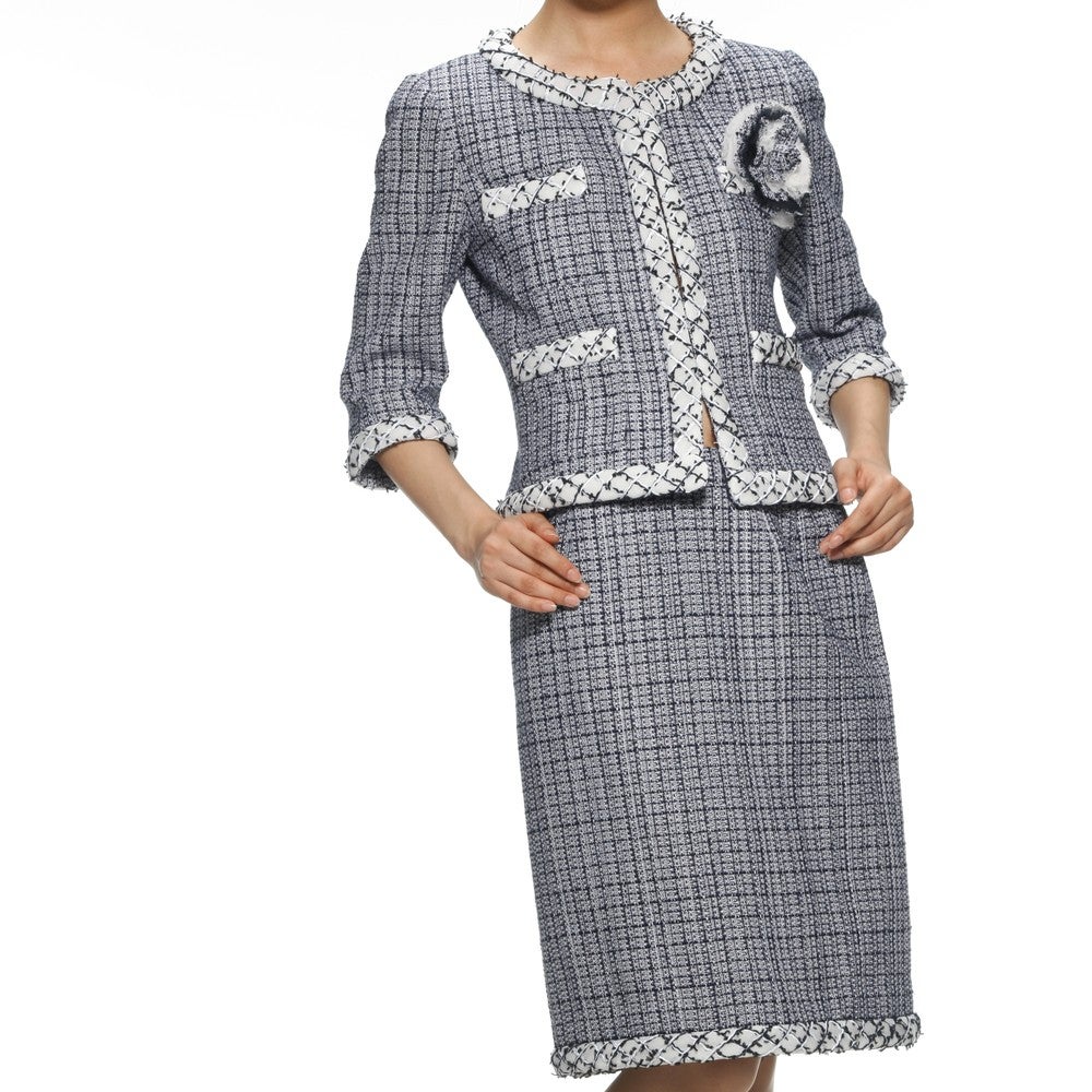 [レンタル] ルネ セレモニースーツ2点セット(ジャケット+スカート) ベージュ / ブルー / グレー / ホワイト / オレンジ / ネイビー / ピンクの宅配レンタル - 32