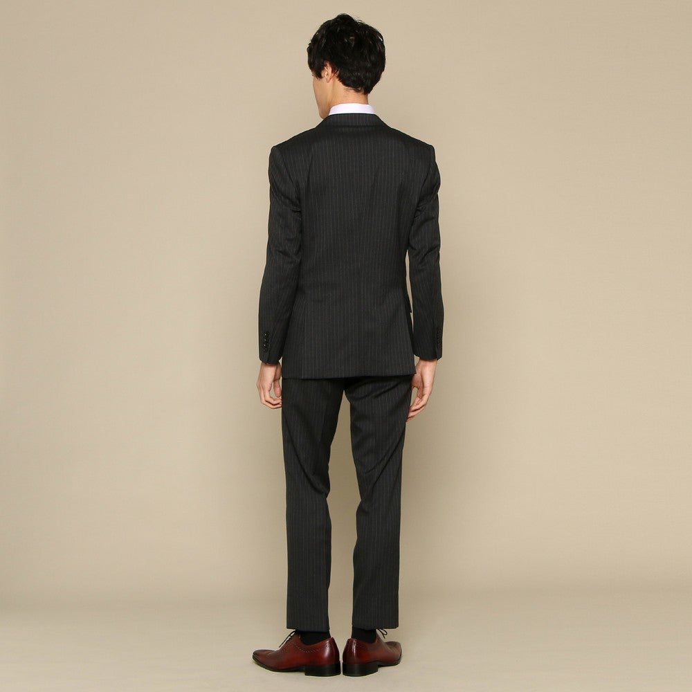 [レンタル] バーニーズ・ニューヨーク ストライプ メンズスーツ2点セット(ジャケット+パンツ) グレーの宅配レンタル - 4