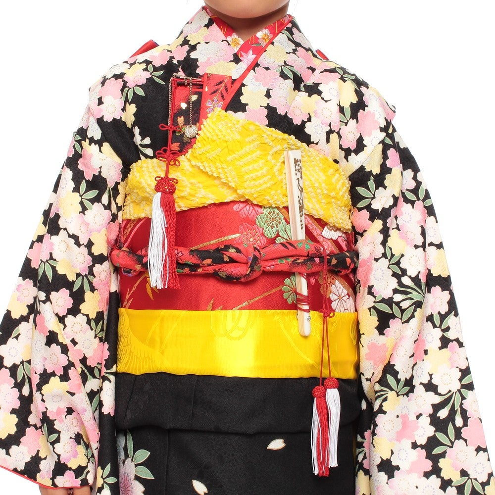 [レンタル] 七五三/節句 着物セット 7歳女の子 満開桜 華麗の宅配レンタル - 3