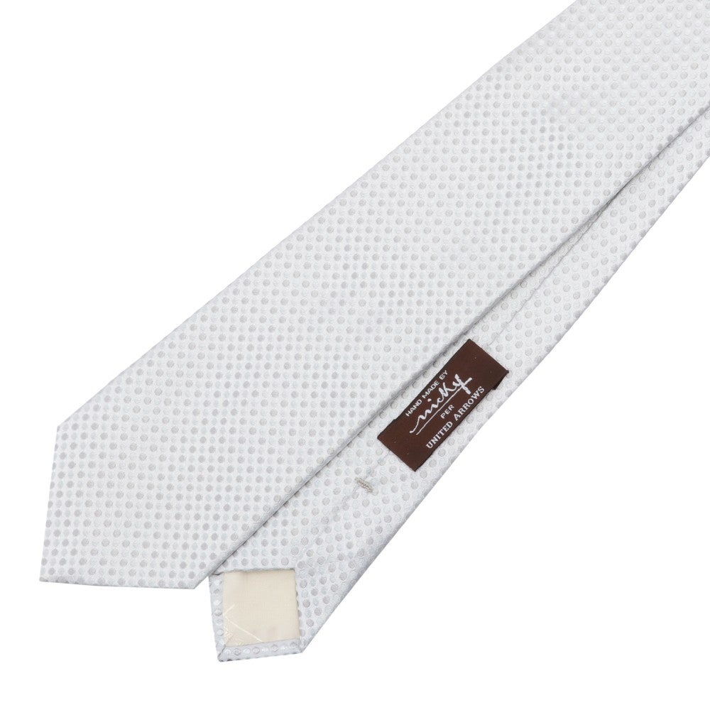 [レンタル] ニッキー メンズネクタイ ホワイト ピンドット ホワイト