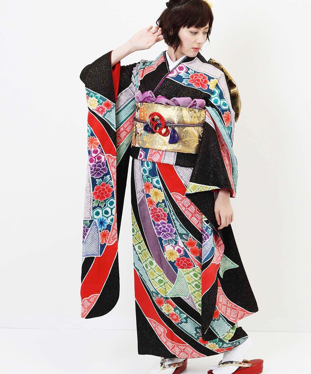 [レンタル] 【対応身長155-170cm】レンタル振袖フルセット-195の宅配レンタル - 9