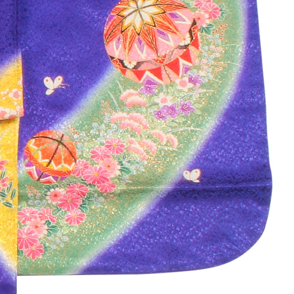 [レンタル] 七五三/節句 着物セット 7歳女の子 花帯柄 鞠の宅配レンタル - 2