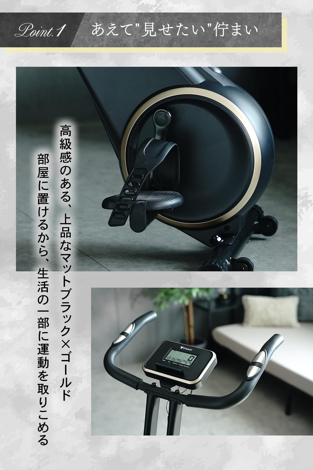 [レンタル] STEADY（ステディ） フィットネスバイク Neo（マット無し） ST163 2026年モデル - 6