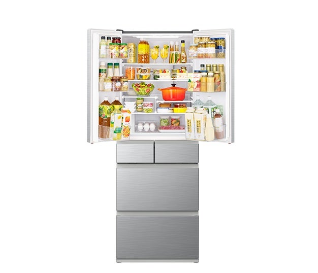 [レンタル] [540L][ファミリー向け][観音開き]日立 R-H54V 冷凍冷蔵庫 シルバー - 3