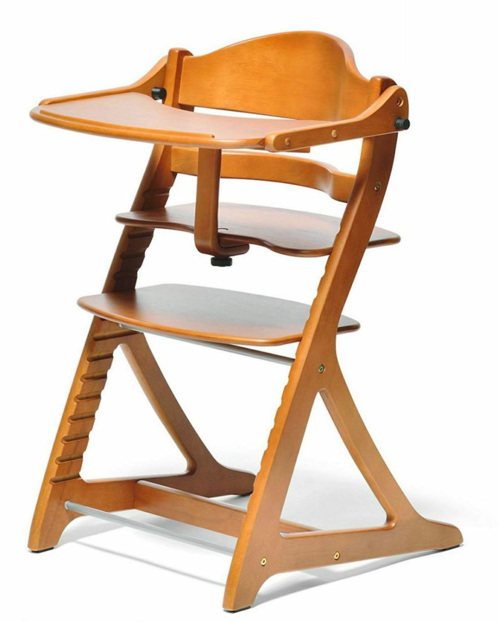 [レンタル] 大和屋 すくすくチェア プラス テーブル付 ライトブラウン