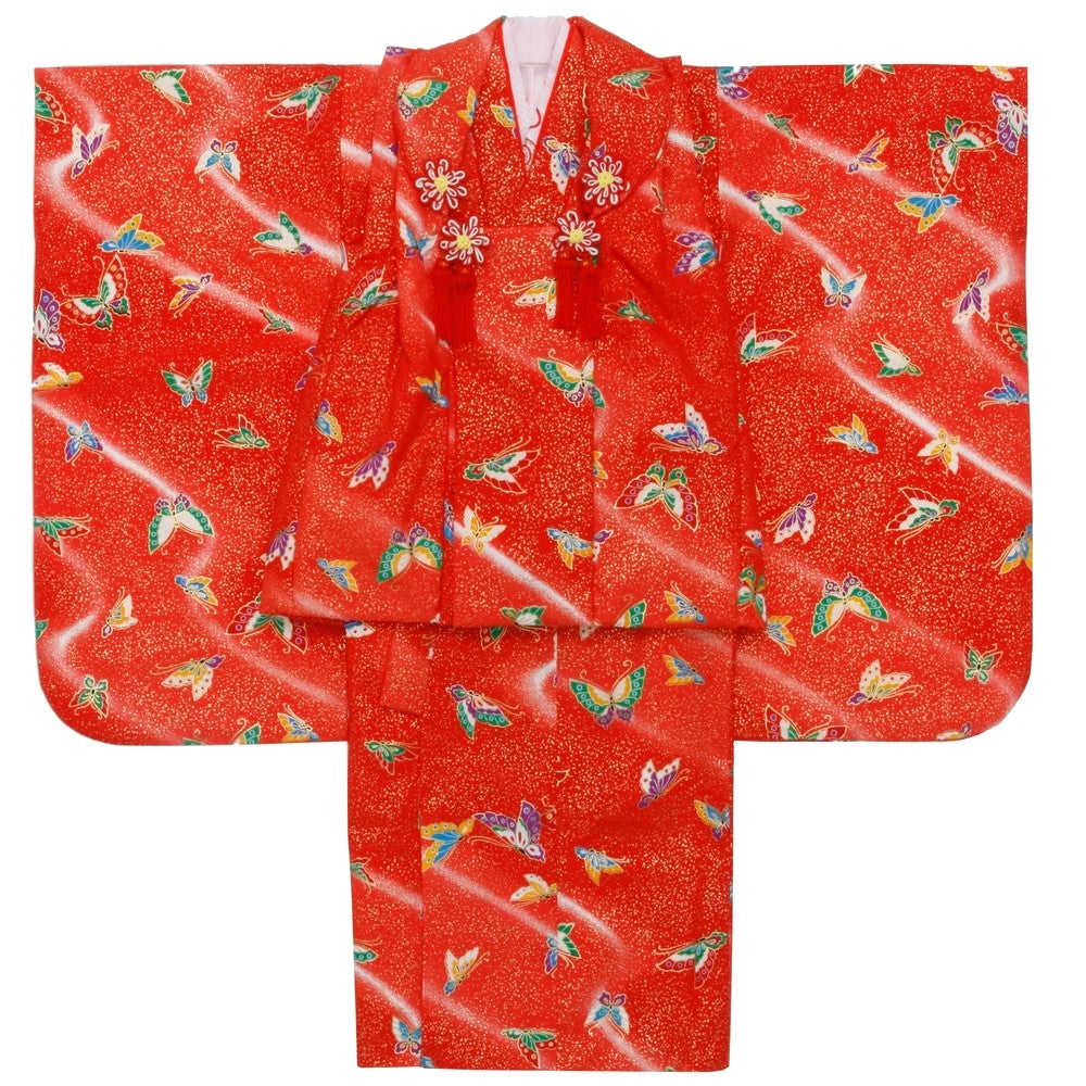 [レンタル] 七五三/節句 被布セット 3歳女の子 被布セット 舞蝶の宅配レンタル - 5