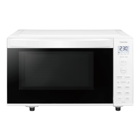 [17L]東芝 単機能電子レンジ ER-S6B 斜め前 ホワイト - 2