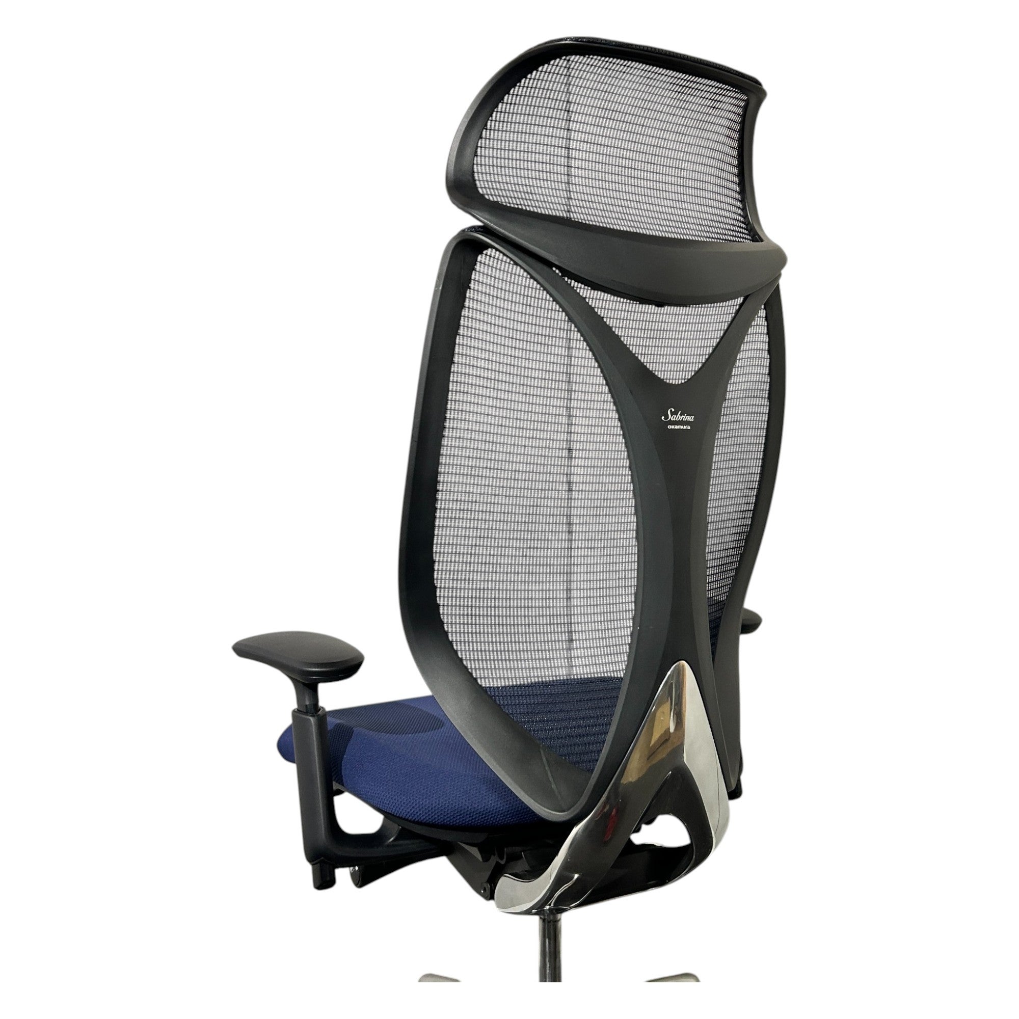 [レンタル] オカムラ サブリナ エクストラハイバック 可動肘 ダークブルー ブラック ポリッシュ C855BR-FSZ4 オフィスチェア - 12