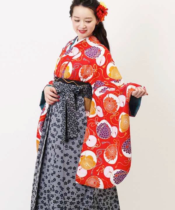 [レンタル] 【対応身長 157cm～165cm】卒業式 袴 レンタル フルセット 女性 袴セット-1042の宅配レンタル - 18