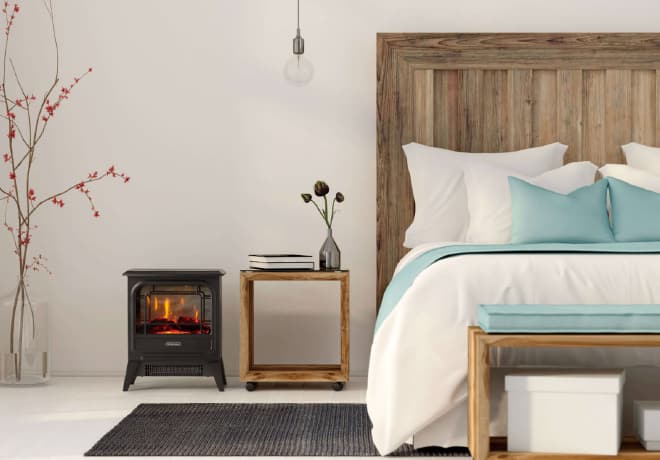 [レンタル] DIMPLEX(ディンプレックス) オプティフレーム ディンキーストーブ KDNK12 電気暖炉 電気ファンヒーター (暖房目安 3～8畳) - 9