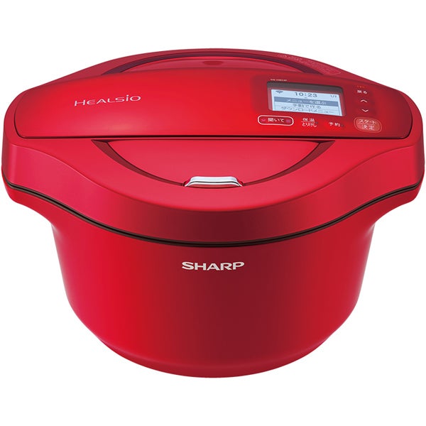 シャープ ヘルシオ ホットクック KN-HW24F-R レッド 2.4L容量
