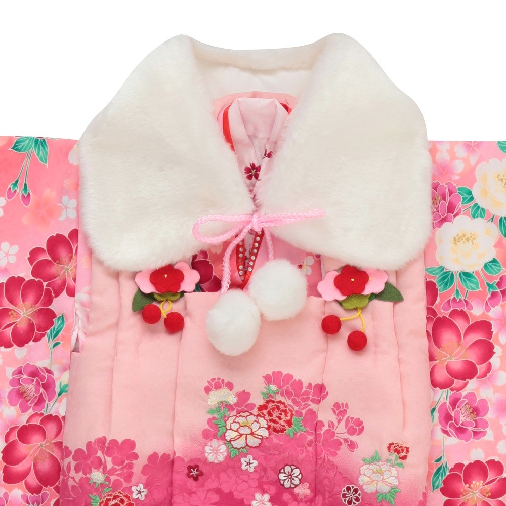 [レンタル] 七五三/節句 被布セット 3歳女の子 可憐 華やかの宅配レンタル - 2