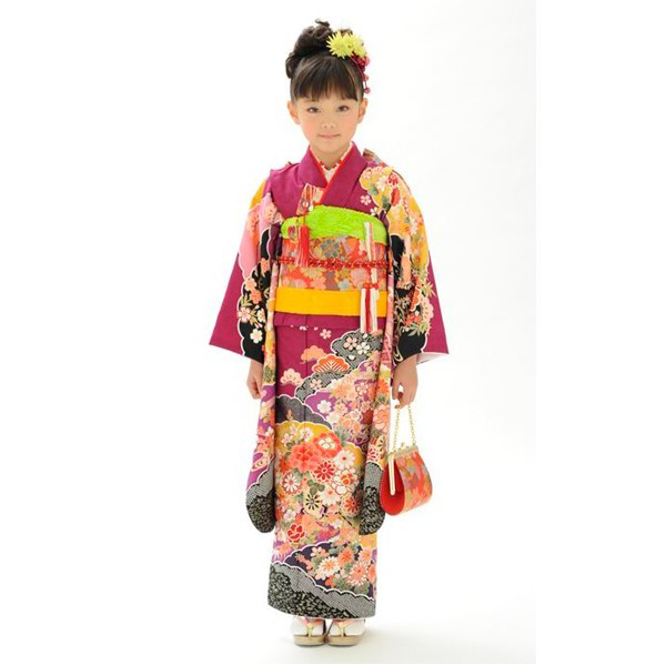 [レンタル] 七五三/節句 着物セット 7歳女の子 優雅 御所車の宅配レンタル - 6