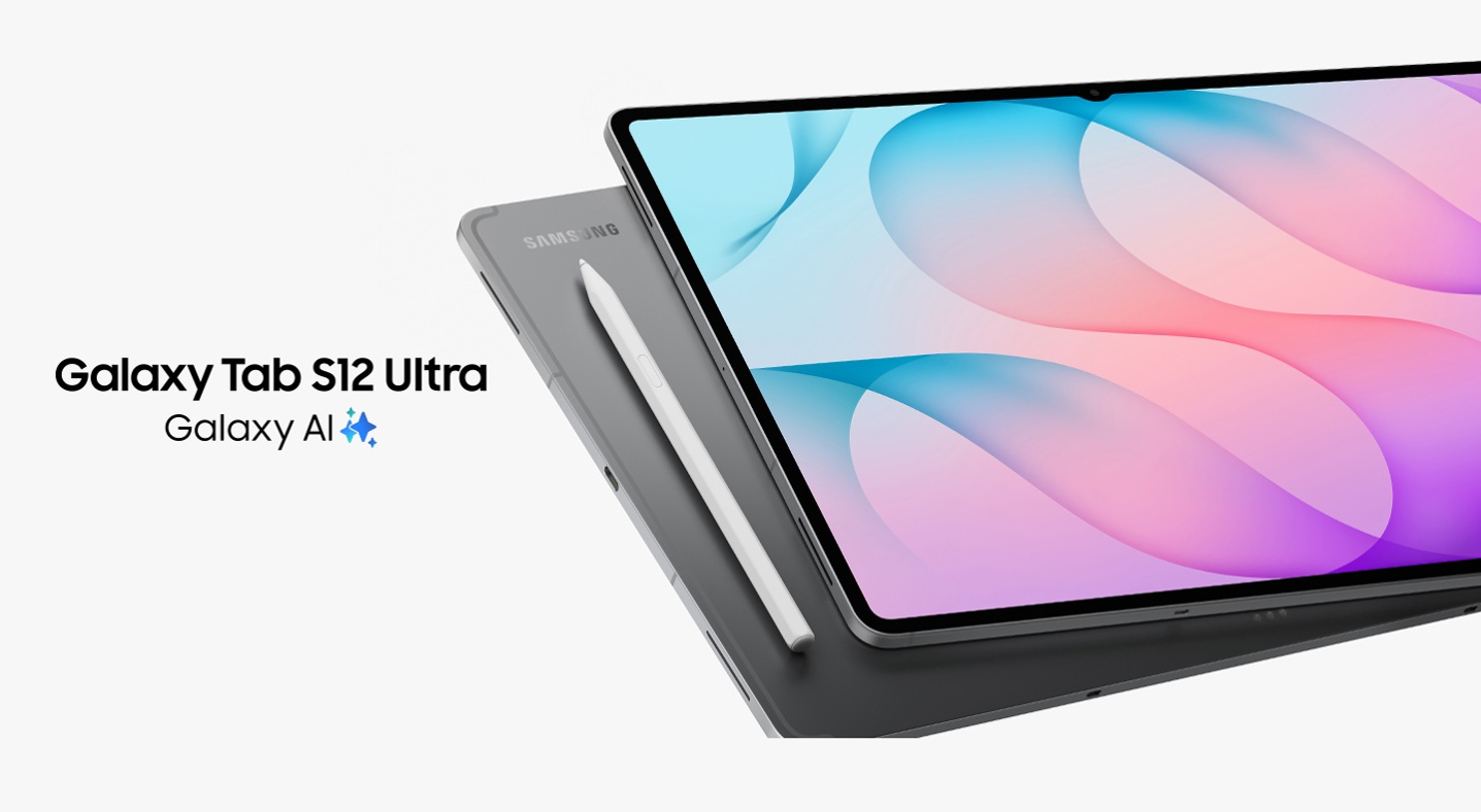 サムスン(Samsung) Galaxy Tab S12 Ultra (Wi-Fi, 14.6インチ) 本体とSペン 斜めアングル グレー - 5