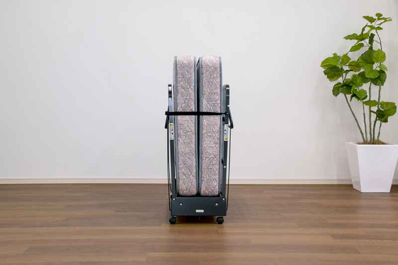 [レンタル] 【送料別】フランスベッド 折りたたみ(谷折)ベッド パンテオン401N(スプリングマットレス付き) - 4