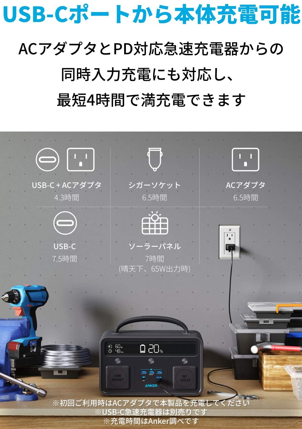 レンタル] Anker PowerHouse 2 400 A1730511 ブラック ポータブル電源