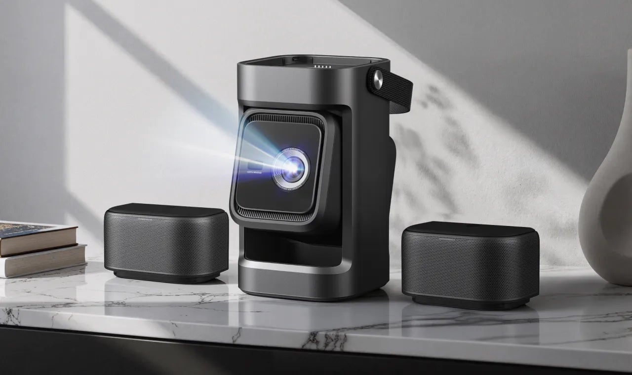 [レンタル] Anker Soundcore Nebula P1 着脱式デュアルスピーカー搭載 ホームプロジェクター - 2