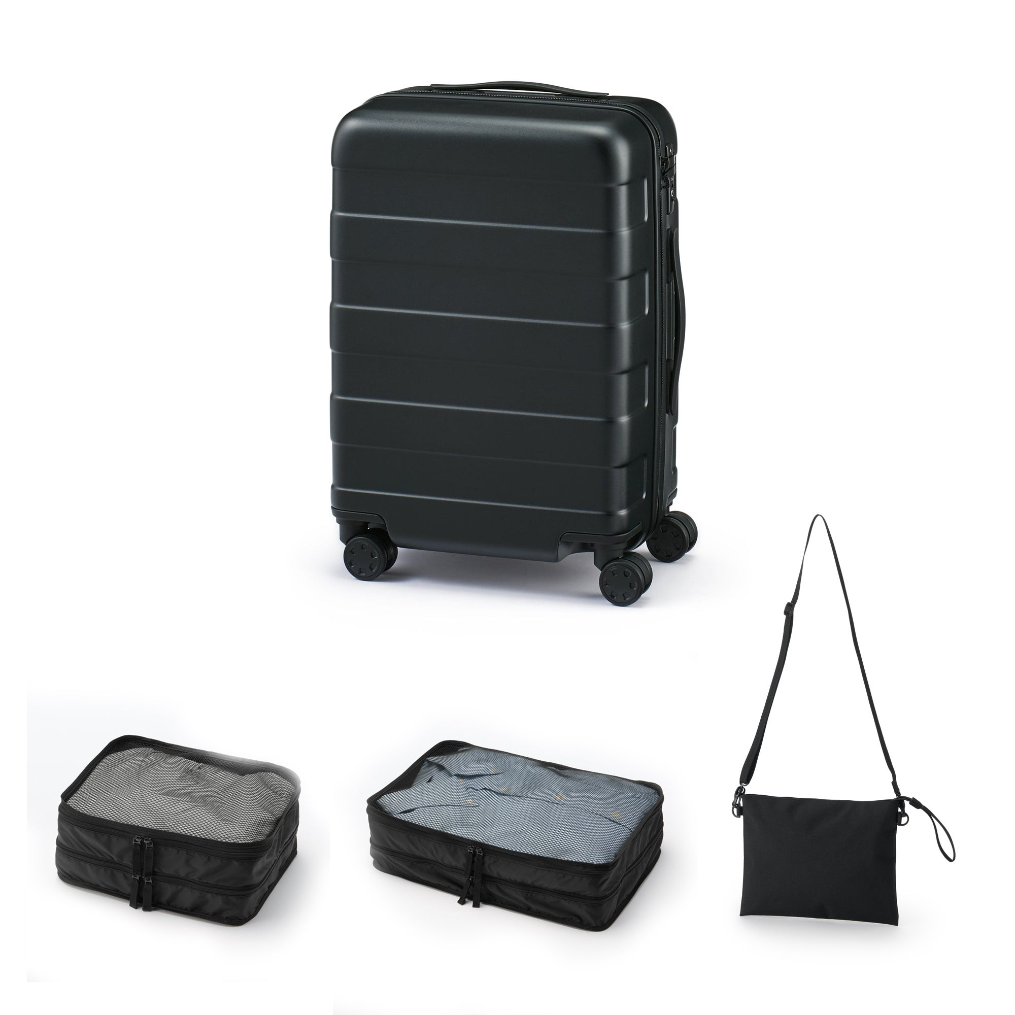 無印良品36Lスーツケース　ネイビー　機内持ち込みサイズ 無印良品36Lスーツケース ネイビー 機内持ち込みサイズ 無印良品