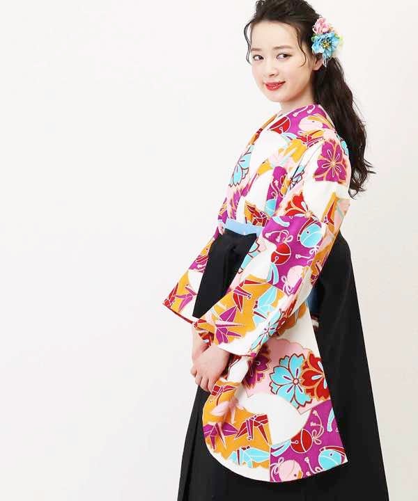 [レンタル] 【対応身長157cm～165cm】卒業式 袴 レンタル フルセット 女性 袴セット-1064の宅配レンタル - 8