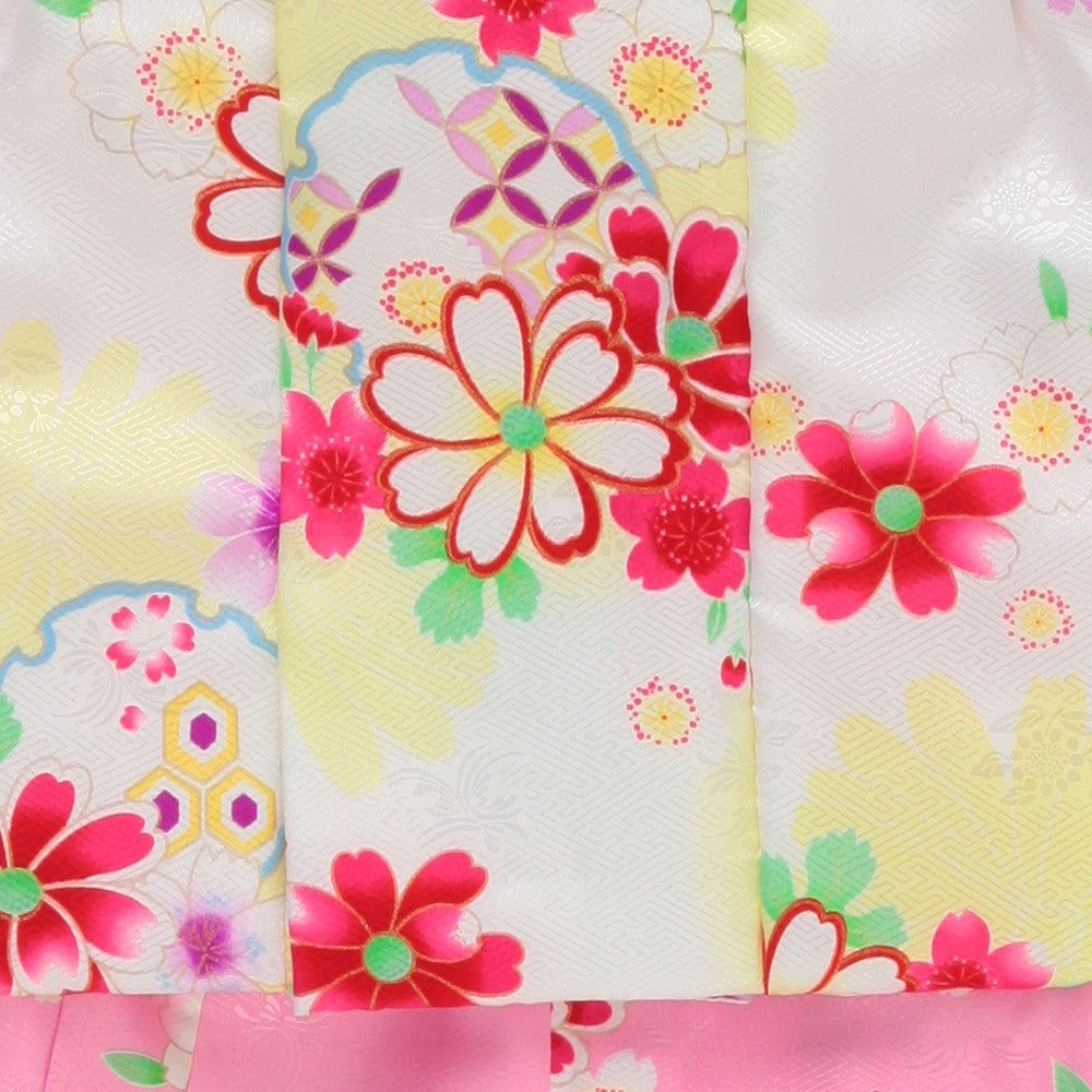 [レンタル] 七五三/節句 被布セット 3歳女の子 お花柄 可憐の宅配レンタル - 2