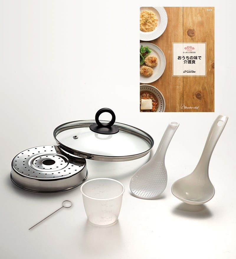 [レンタル] ワンダーシェフ 家庭用マイコン電気圧力鍋 3L「やわらかさん 普通食39レシピセット」OEDE30(F) - 6