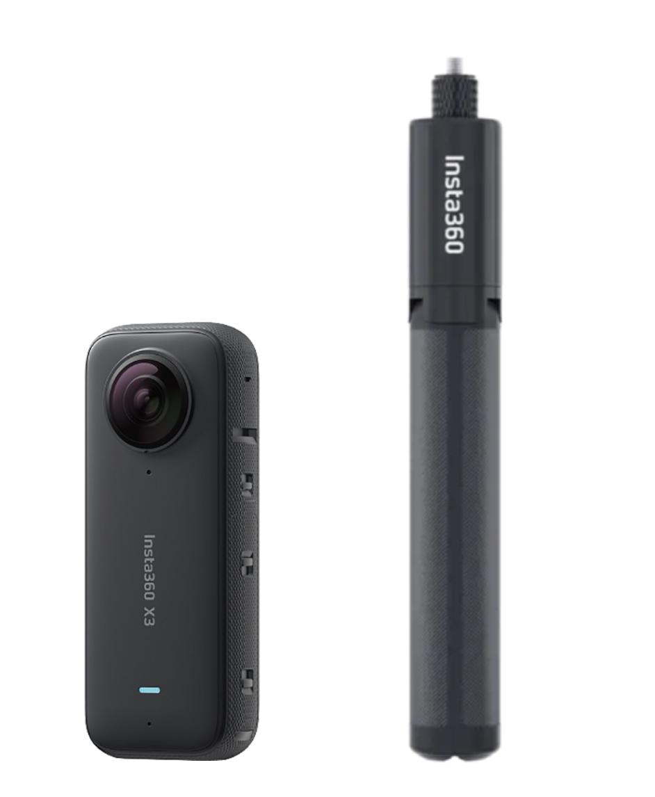 Insta360 X3 360度カメラ 見えない自撮り棒 + 三脚セット