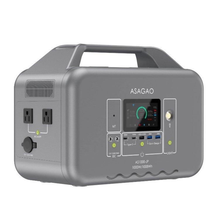 [レンタル] ASAGAO AS1000-JP ポータブル電源 (1008Wh) - 2